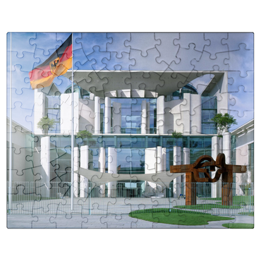 puzzleplate Federal Chancellery, Berlin Mitte, Germany 100 Jigsaw Puzzle