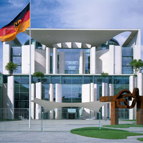 Federal Chancellery, Berlin Mitte, Germany 100 Jigsaw Puzzle 3D Modell
