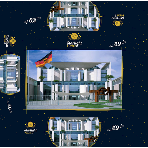 Federal Chancellery, Berlin Mitte, Germany 100 Jigsaw Puzzle box 3D Modell