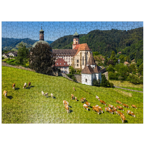 puzzleplate St. Trudpert Monastery in the Munster Valley in the Southern Black Forest 500 Jigsaw Puzzle