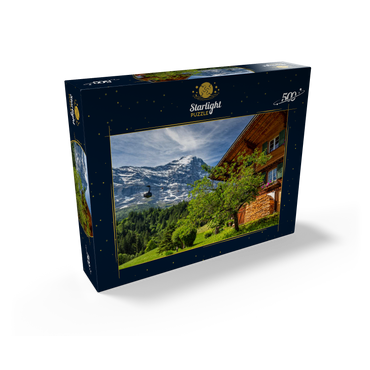New cable car Eiger Express to the Eiger Glacier (2320m) 500 Jigsaw Puzzle box view1