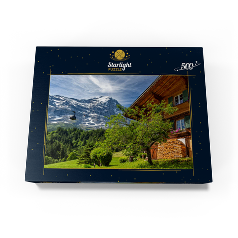 New cable car Eiger Express to the Eiger Glacier (2320m) 500 Jigsaw Puzzle box view1