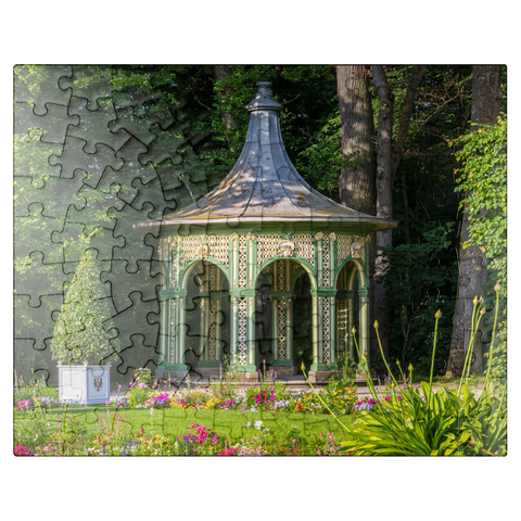 puzzleplate Pavilion in the park Old Hermitage Castle 100 Jigsaw Puzzle