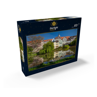 Tübingen old town with collegiate church on the Neckar river 100 Jigsaw Puzzle box view1
