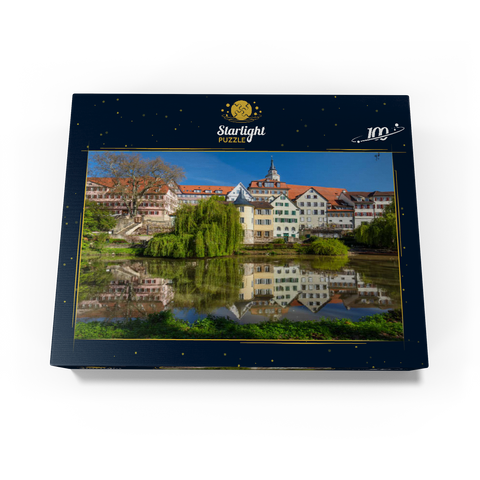 Tübingen old town with collegiate church on the Neckar river 100 Jigsaw Puzzle box view1