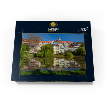 Tübingen old town with collegiate church on the Neckar river 500 Jigsaw Puzzle box view1