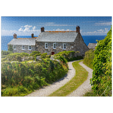 puzzleplate Way to a farmhouse at Cape Cornwall, Penwith Peninsula, Cornwall 1000 Jigsaw Puzzle