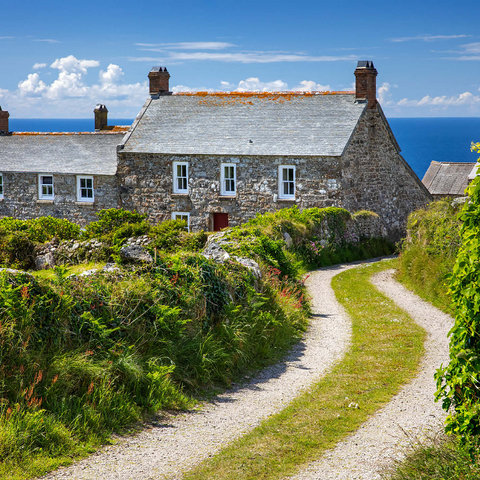 Way to a farmhouse at Cape Cornwall, Penwith Peninsula, Cornwall 1000 Jigsaw Puzzle 3D Modell