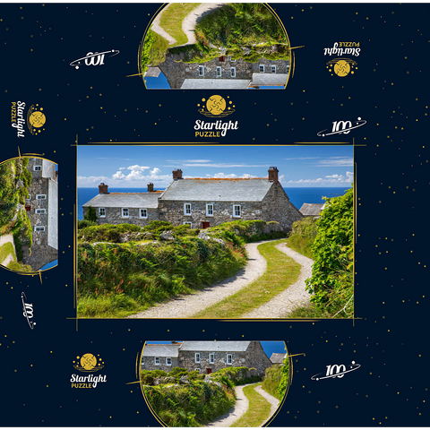 Way to a farmhouse at Cape Cornwall, Penwith Peninsula, Cornwall 100 Jigsaw Puzzle box 3D Modell