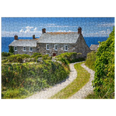 puzzleplate Way to a farmhouse at Cape Cornwall, Penwith Peninsula, Cornwall 500 Jigsaw Puzzle