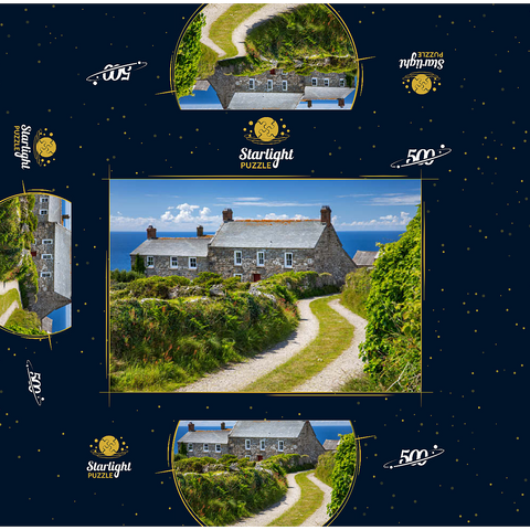Way to a farmhouse at Cape Cornwall, Penwith Peninsula, Cornwall 500 Jigsaw Puzzle box 3D Modell