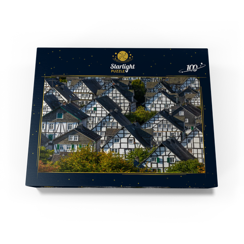 Half-timbered houses in the settlement Alter Flecken 100 Jigsaw Puzzle box view1