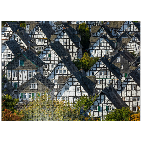 puzzleplate Half-timbered houses in the settlement Alter Flecken 500 Jigsaw Puzzle