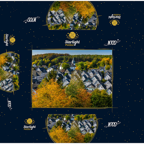 View over the miner settlement Alter Flecken 1000 Jigsaw Puzzle box 3D Modell