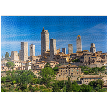 puzzleplate Gender towers of San Gimignano, Province of Siena, Tuscany 1000 Jigsaw Puzzle