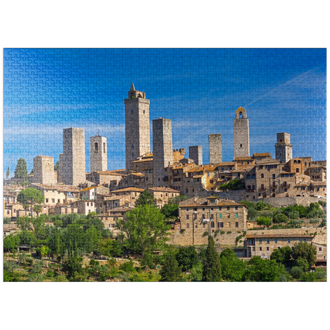 puzzleplate Gender towers of San Gimignano, Province of Siena, Tuscany 1000 Jigsaw Puzzle