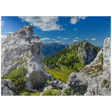 puzzleplate Landscape at Teufelstättkopf (1758m) 1000 Jigsaw Puzzle