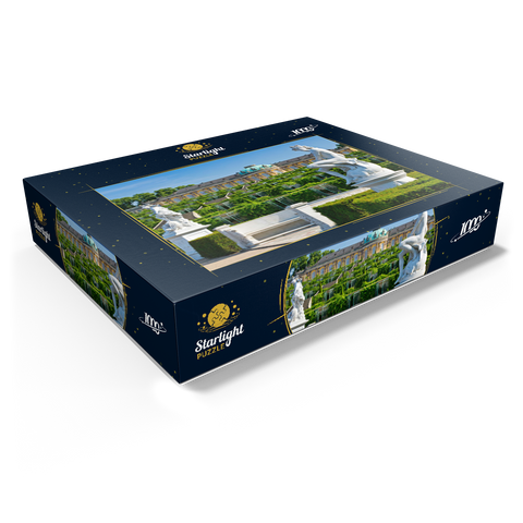 French Garden with the Sanssouci Palace and the vineyard terraces in the park 1000 Jigsaw Puzzle box view1
