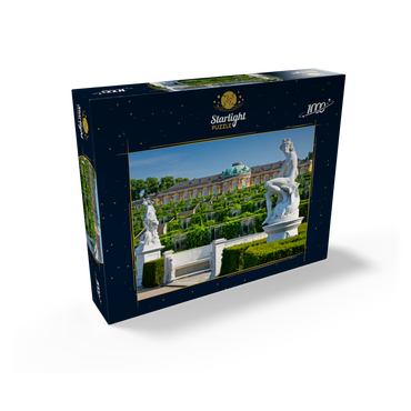French Garden with the Sanssouci Palace and the vineyard terraces in the park 1000 Jigsaw Puzzle box view1