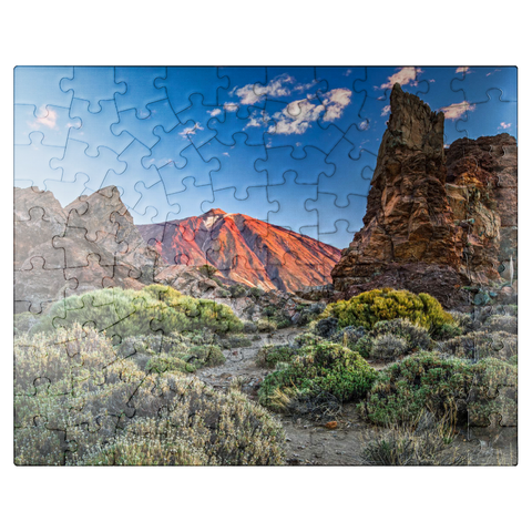 puzzleplate Pico del Teide (3718m) in the Caldera de las Canadas, Tenerife 100 Jigsaw Puzzle