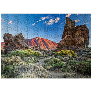 puzzleplate Pico del Teide (3718m) in the Caldera de las Canadas, Tenerife 500 Jigsaw Puzzle