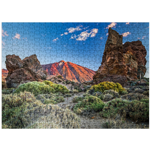 puzzleplate Pico del Teide (3718m) in the Caldera de las Canadas, Tenerife 500 Jigsaw Puzzle