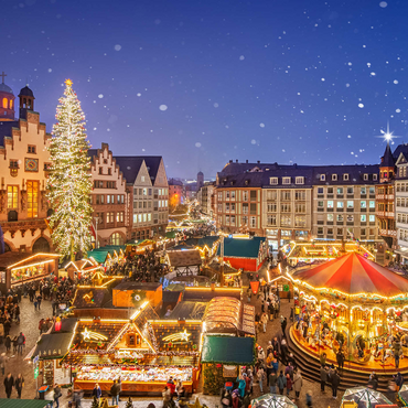 Christmas market on the Römerberg, Frankfurt 1000 Jigsaw Puzzle 3D Modell