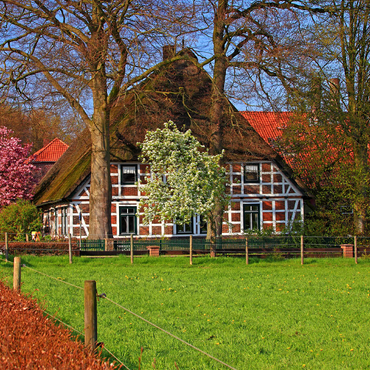 Farmhouse in Sauensiek, Lower Saxony, Germany 500 Jigsaw Puzzle 3D Modell