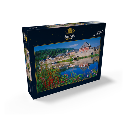 Old inn on the river Lahn, Lahntal, Rhineland-Palatinate 100 Jigsaw Puzzle box view1