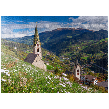 puzzleplate Villanders vs. Klausen and Säben Monastery, Province of Bolzano, Trentino-Alto Adige 1000 Jigsaw Puzzle