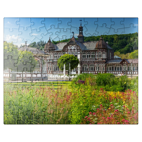 puzzleplate Spa facilities in the brine spa Bad Salzungen, Rhön 100 Jigsaw Puzzle