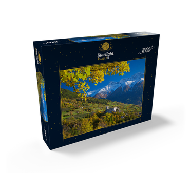 Churburg against Stilfser Joch National Park, Schluderns, Vinschgau, Trentino-South Tyrol 1000 Jigsaw Puzzle box view1