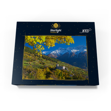 Churburg against Stilfser Joch National Park, Schluderns, Vinschgau, Trentino-South Tyrol 1000 Jigsaw Puzzle box view1