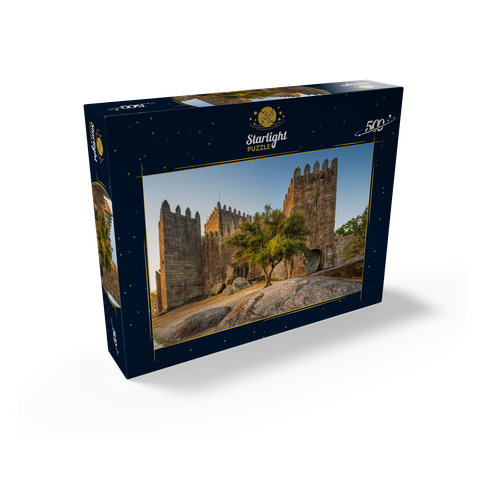 Romanesque fortress in Guimarães in the evening 500 Jigsaw Puzzle box view1