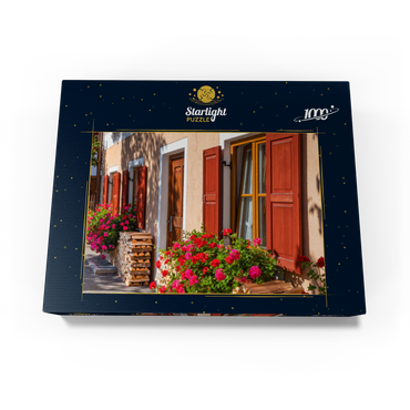 House decorated with flowers in the district of Garmisch 1000 Jigsaw Puzzle box view1