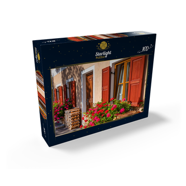 House decorated with flowers in the district of Garmisch 100 Jigsaw Puzzle box view1