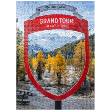 puzzleplate Val Morteratsch with view to Bernina group 500 Jigsaw Puzzle
