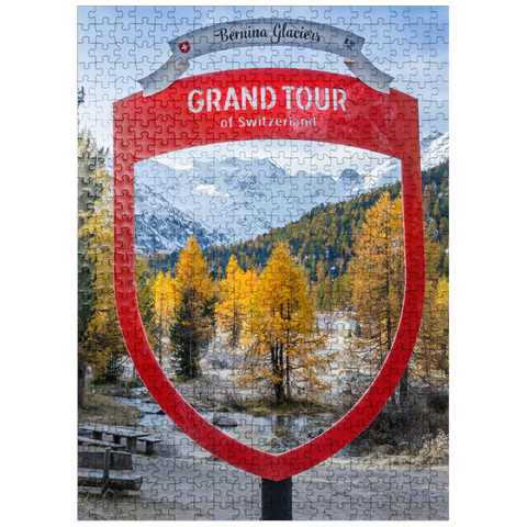 puzzleplate Val Morteratsch with view to Bernina group 500 Jigsaw Puzzle