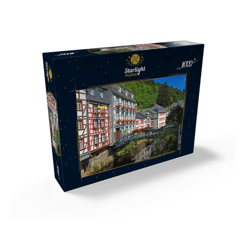 Half-timbered houses on the Rur, Monschau 1000 Jigsaw Puzzle box view1