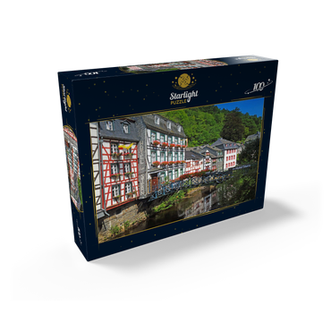 Half-timbered houses on the Rur, Monschau 100 Jigsaw Puzzle box view1