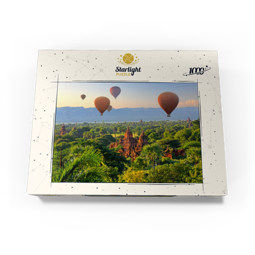 Hot air balloons over the plain of the pagodas, Myanmar (Burma) 1000 Jigsaw Puzzle box view1