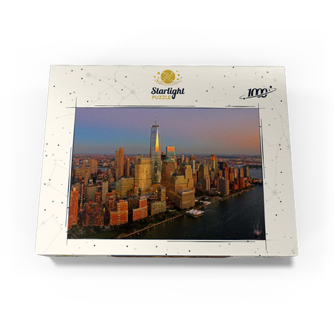 View to One World Trade Center, Manhattan, USA 1000 Jigsaw Puzzle box view1
