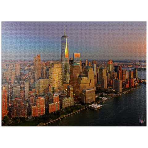 puzzleplate View to One World Trade Center, Manhattan, USA 1000 Jigsaw Puzzle
