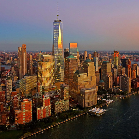 View to One World Trade Center, Manhattan, USA 1000 Jigsaw Puzzle 3D Modell