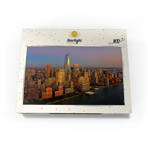 View to One World Trade Center, Manhattan, USA 100 Jigsaw Puzzle box view1