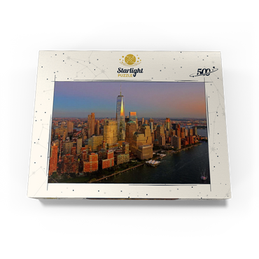View to One World Trade Center, Manhattan, USA 500 Jigsaw Puzzle box view1