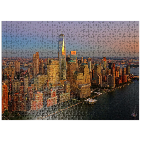 puzzleplate View to One World Trade Center, Manhattan, USA 500 Jigsaw Puzzle