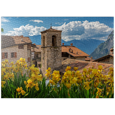 puzzleplate Ville del Monte, Tenno, Lake Garda, Province of Trento, Trentino-Alto Adige, Italy 1000 Jigsaw Puzzle