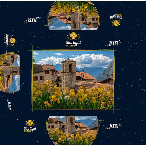 Ville del Monte, Tenno, Lake Garda, Province of Trento, Trentino-Alto Adige, Italy 1000 Jigsaw Puzzle box 3D Modell