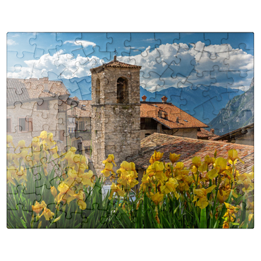 puzzleplate Ville del Monte, Tenno, Lake Garda, Province of Trento, Trentino-Alto Adige, Italy 100 Jigsaw Puzzle